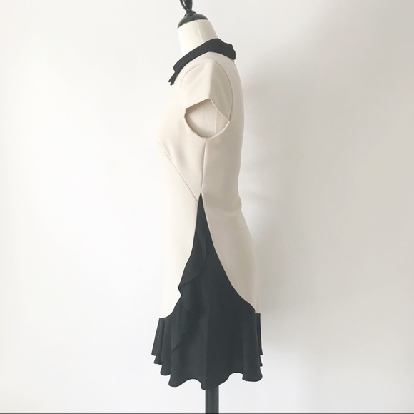 Kate Spade | Color Block Crepe Ruffle Sheath Dress - Picture 6 of 12